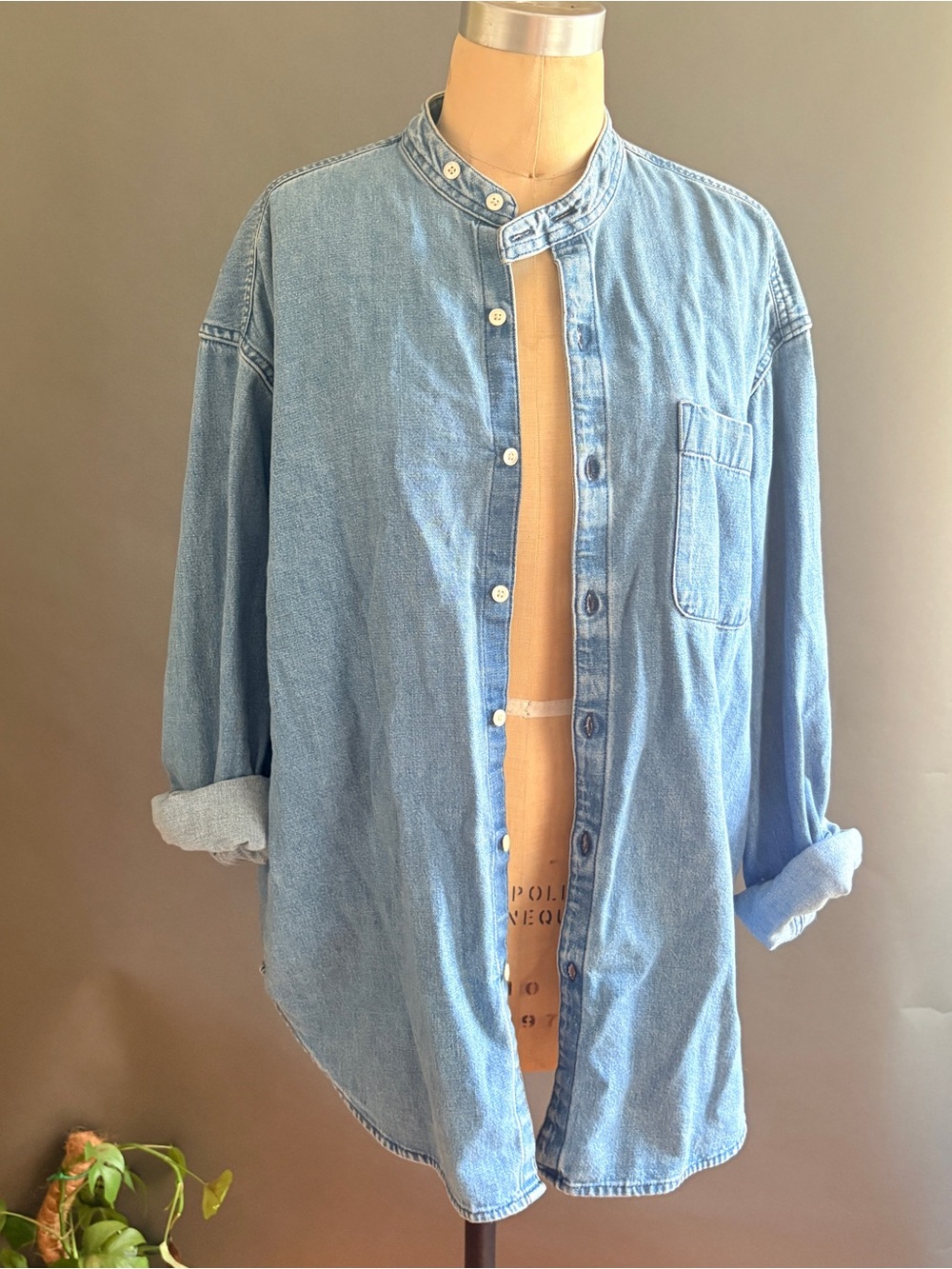 GAP oversized Denim Shirt - Blue Men's Casual Overshirt